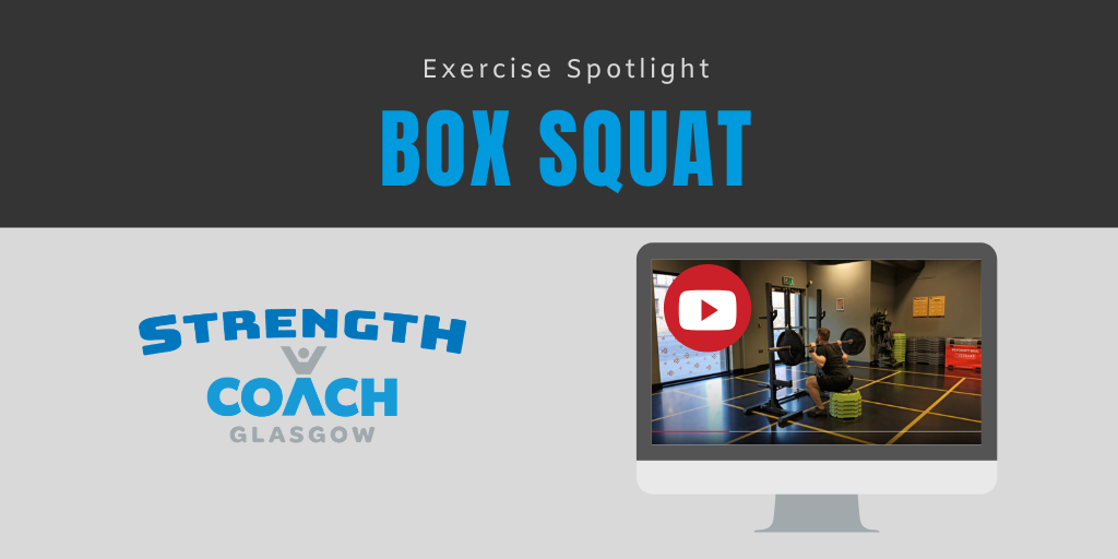 Box Squat exercise demo by glasgow personal trainer strength coach glasgow